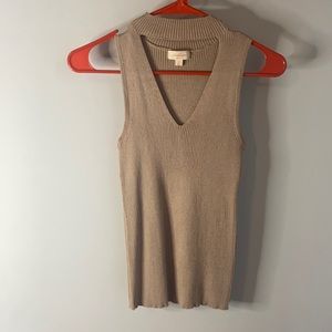 Great quality beige tone flirty top
